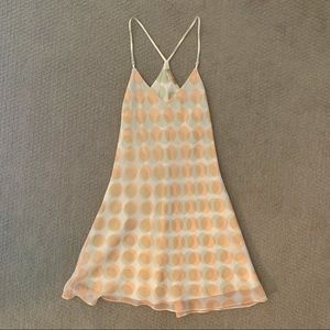 VINTAGE Sensara Slip Dress with Two Graphic Polka Dot Layers